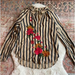 Beautiful striped Anthropologie blouse